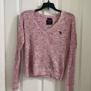Babydoll Abercrombie Pink V-Neck Sweater